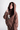 Organic Hoody - Chocolate model with hood up