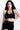 Soft Recycled Sports Bra - Black on model
