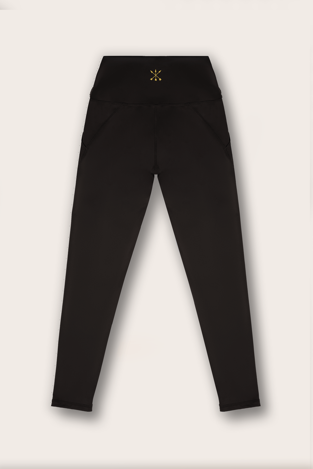 Soft Recycled Leggings With Pockets - Black back