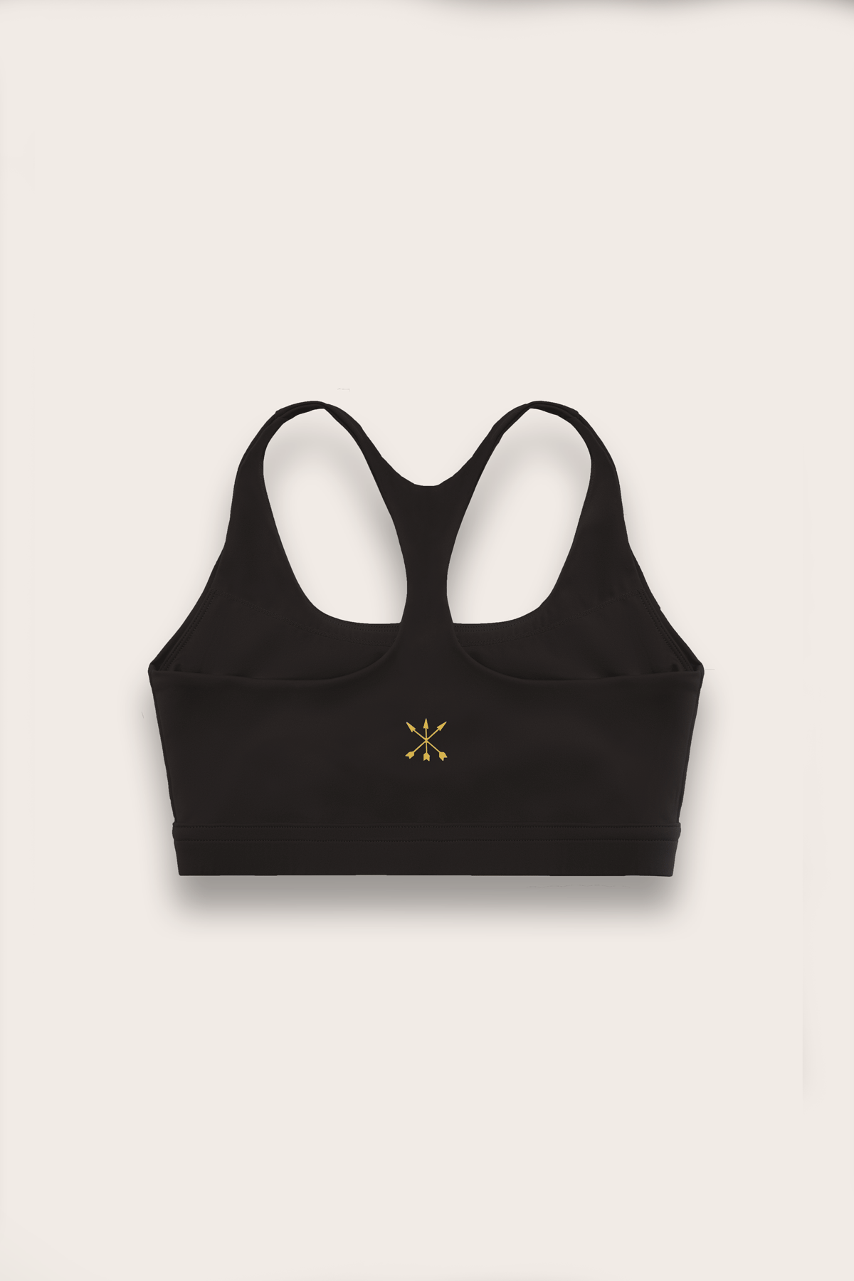 Soft Recycled Sports Bra - Black back