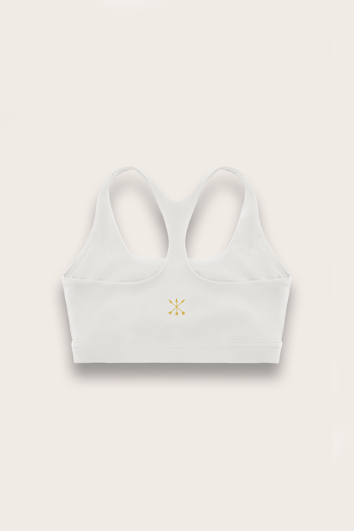 Soft Recycled Sports Bra - Oatmeal back