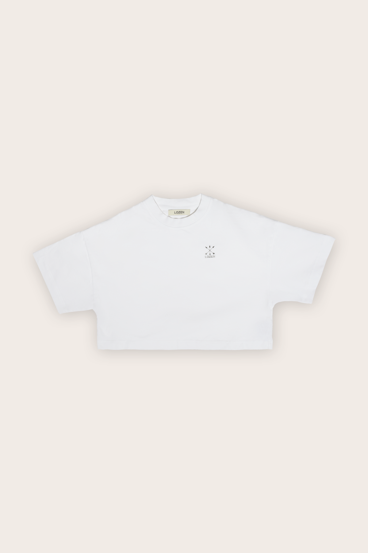 Organic crop top - White