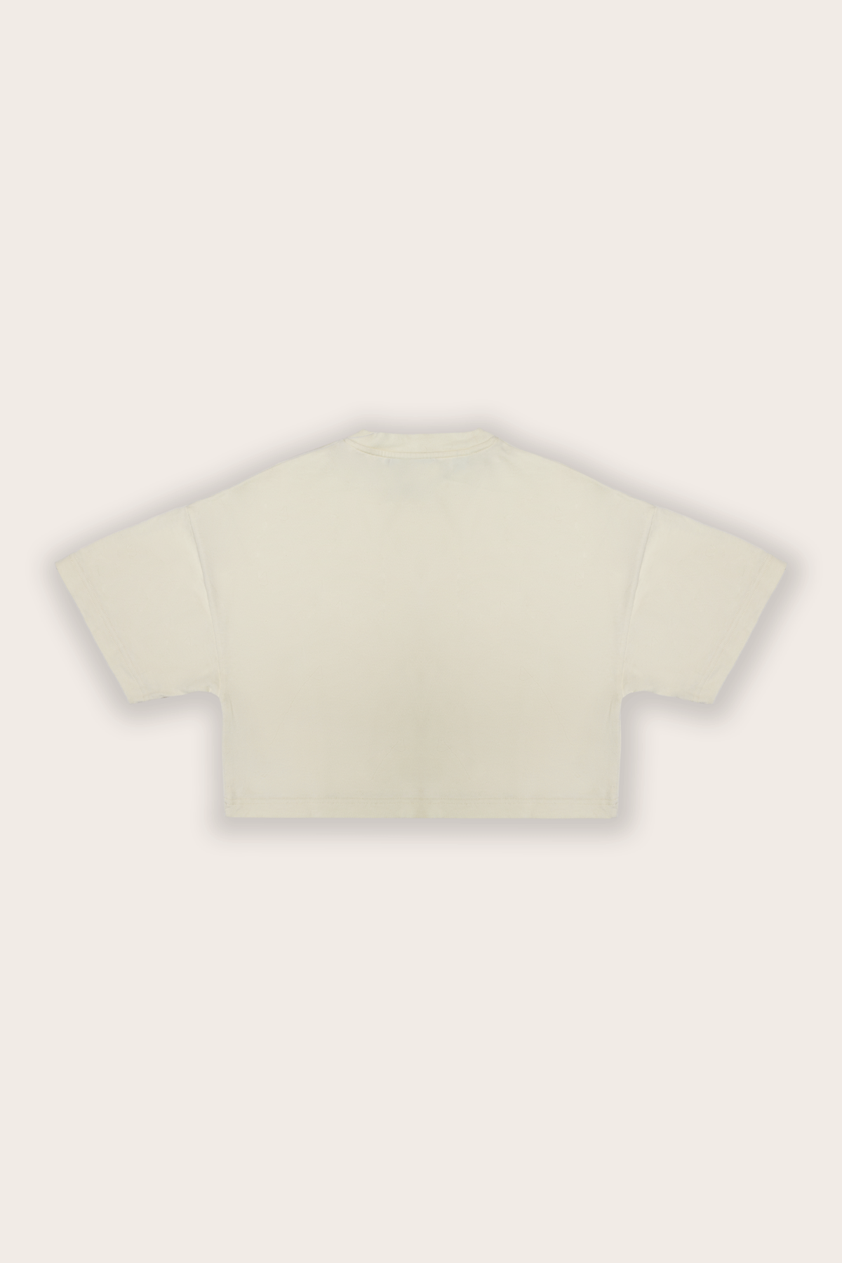 Organic crop top - Cream