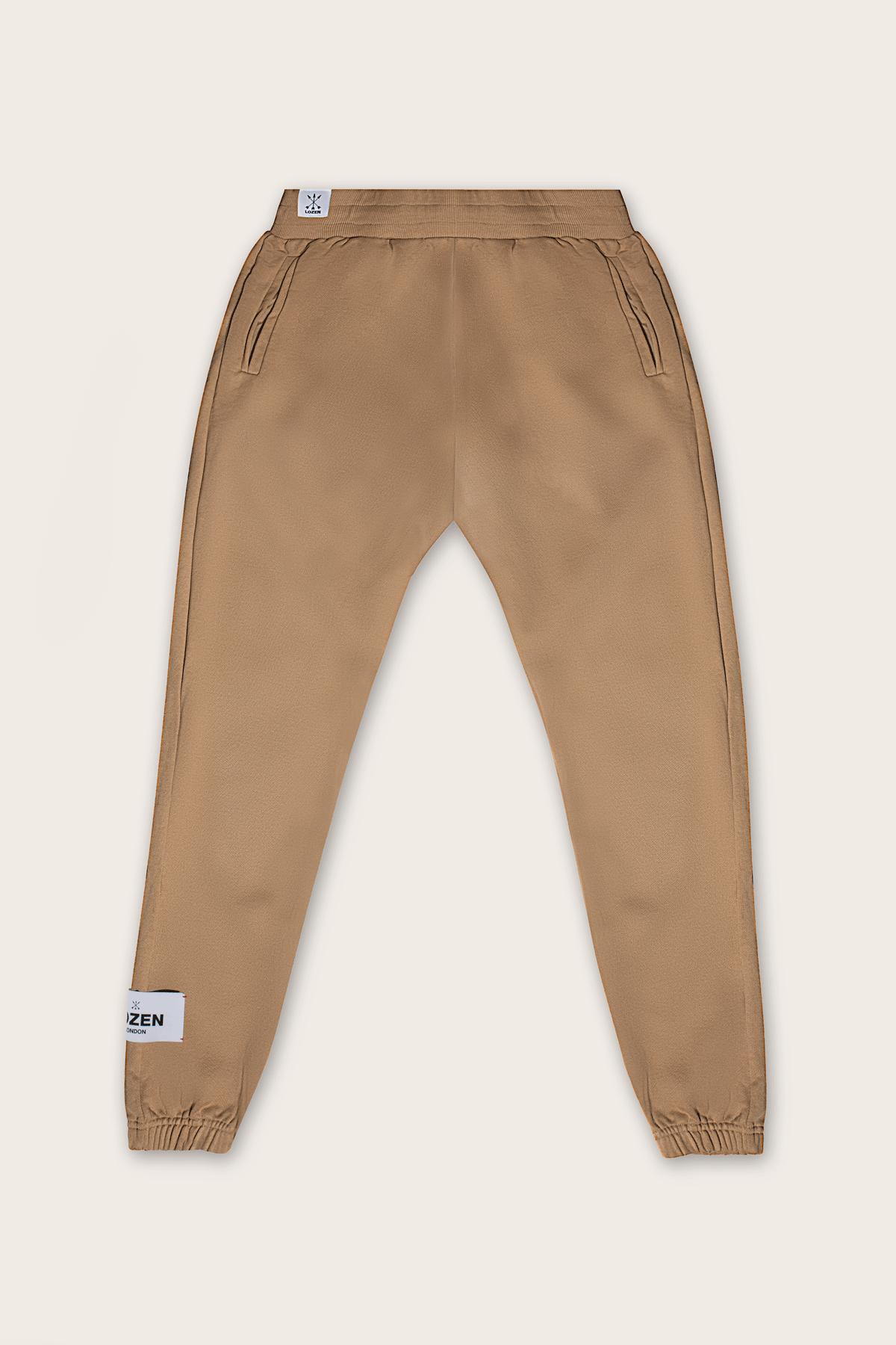 Organic Cotton Drawstring Joggers - Mushroom