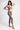 Soft Recycled Leggings With Pockets - Cappuccino on model with matching bra posing