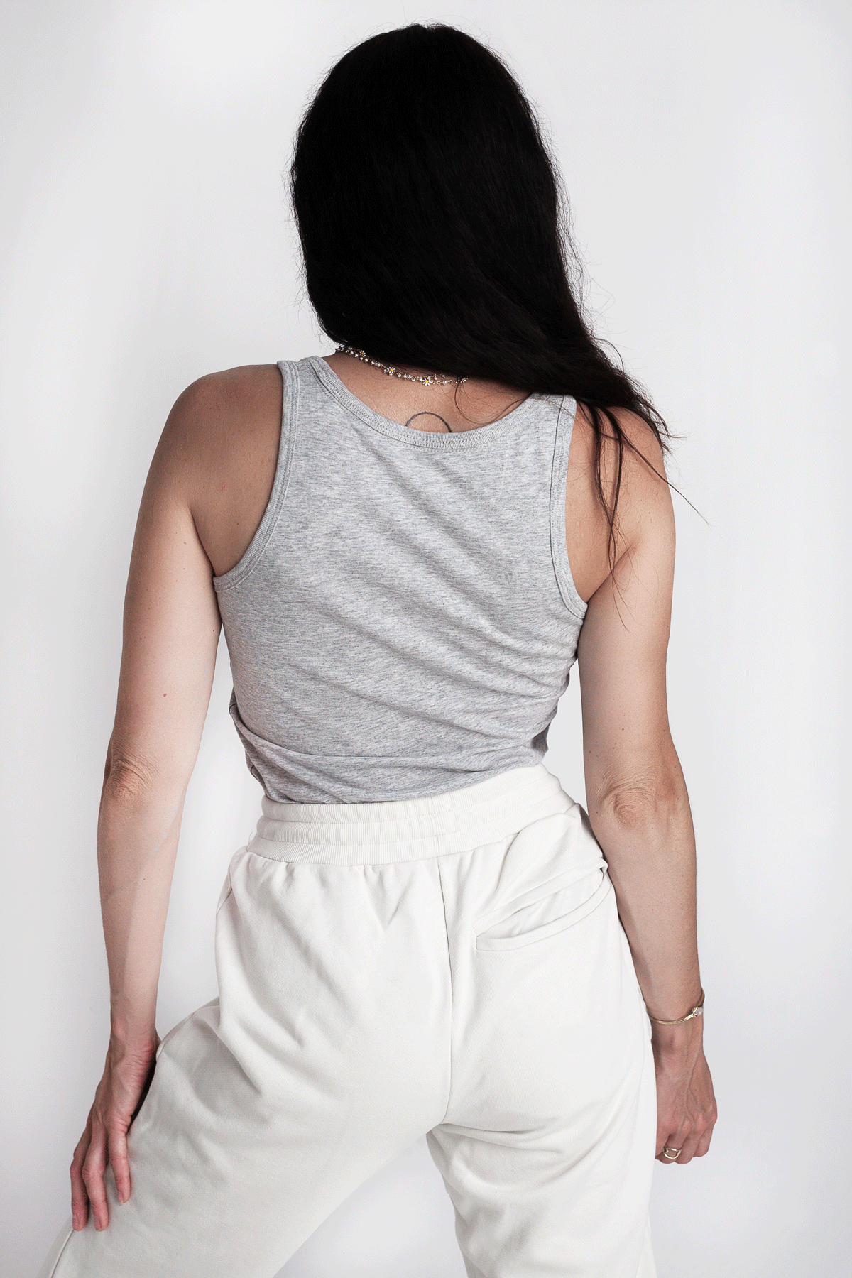 Organic Cotton Vest - Grey