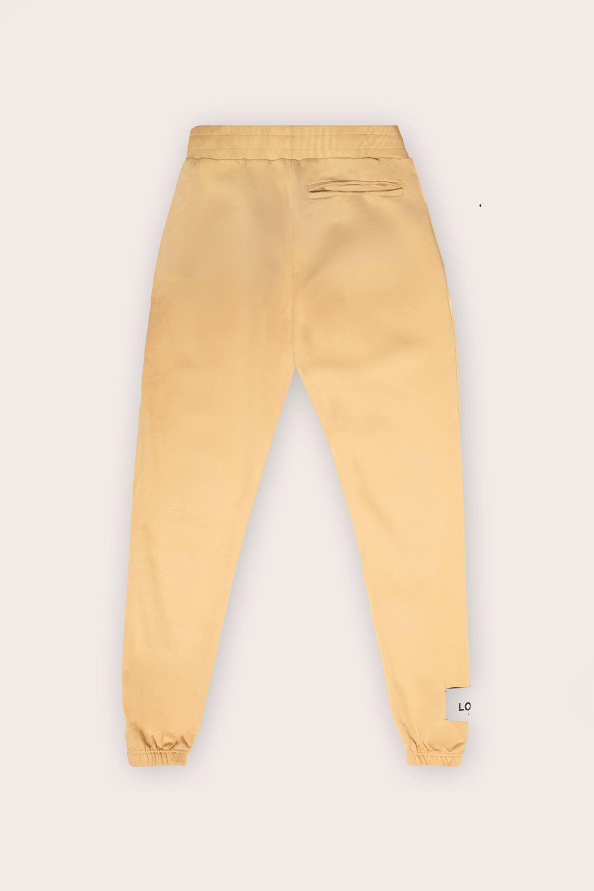 Organic Cotton Drawstring Joggers - Sand