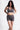 Soft Recycled Sports Bra - Slate Grey on model with shorts
