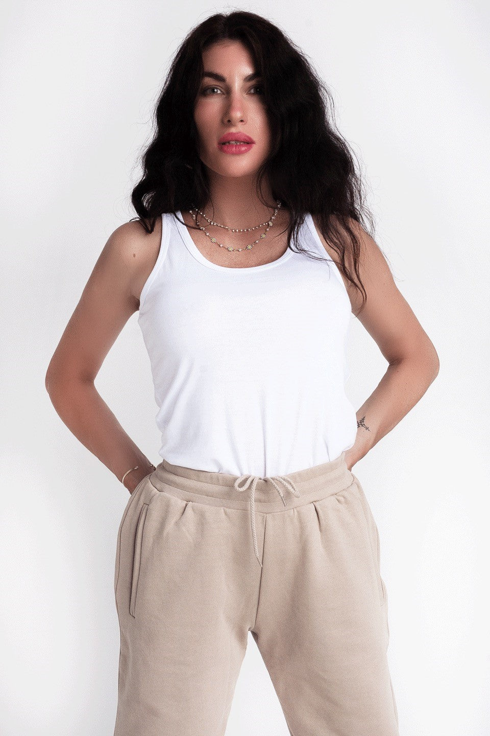 Organic Cotton Vest - White