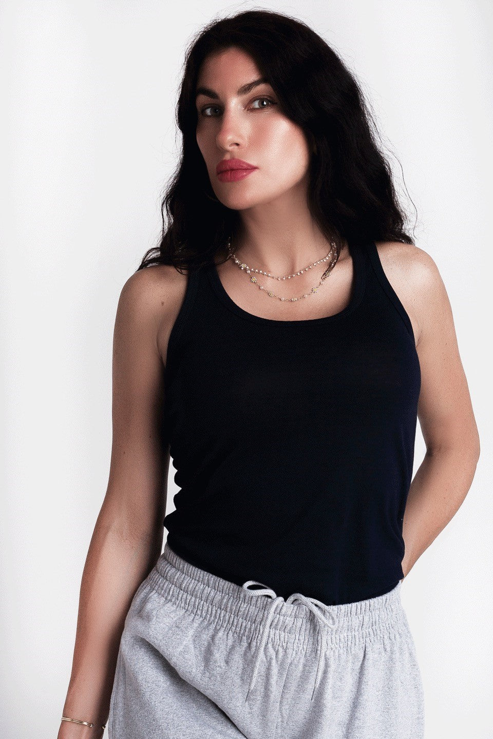 Organic Cotton Vest - Navy
